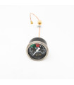 BLACK PRESSURE GAUGE 0-3